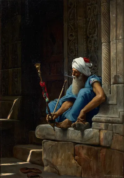Портьер, курящий в Каире by Жан Леконт дю Нуй, 1876 — digital art print download