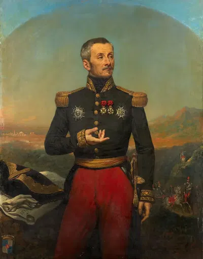 Портрет генерала Огюста-Филиппа-Анри дю Валь by Жозеф-Дезире Курт, 1852 — digital art print download