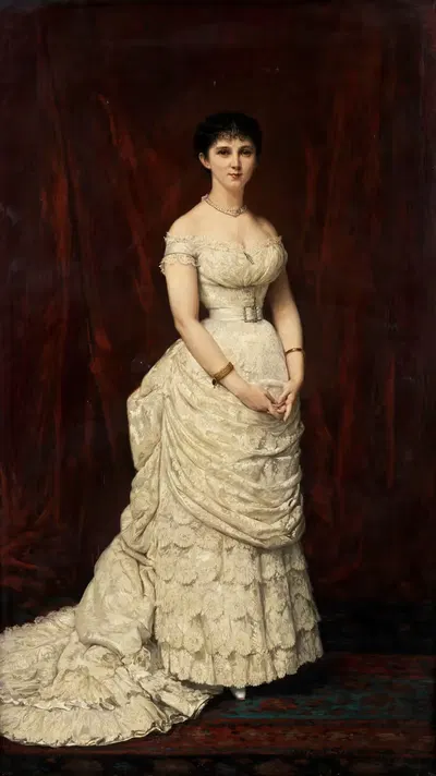 Портрет дамы by Жюль-Эмиль Сентен, 1888 — digital art print download