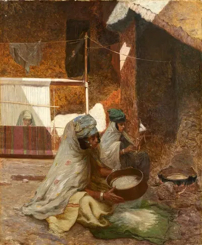 Приготовление кускуса by Жюль Топен — digital art print download