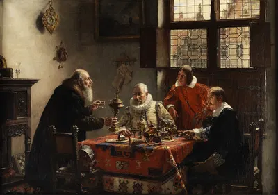 Beim Kunsthändler by Max Gaisser, 1889 — digital art print download