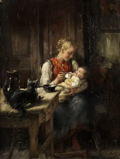Любовь братьев и сестёр by Отто Пилтц — digital art print download
