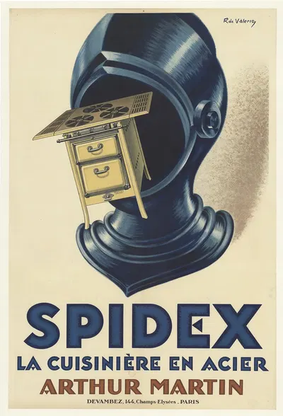 Spidex, la cuisinière en acier Arthur Martin by Roger de Valerio, 1930 — digital art print download