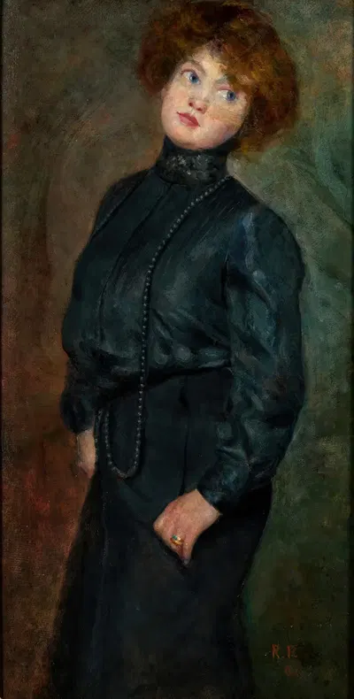 Элегантная дама by Рудольф Рёсслер, 1904 — digital art print download