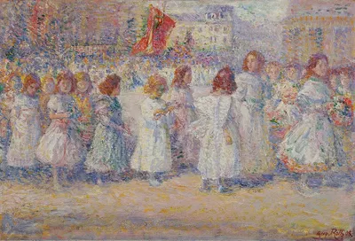 Fronleichnamszug by August Roth, 1908 — digital art print download