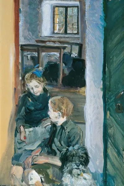 Дети by Карл Фарингер, 1912-1913 — digital art print download