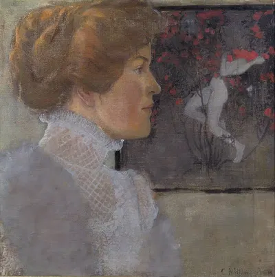 Женский портрет by Карола Наховска, 1909 — digital art print download