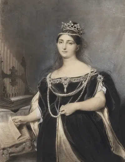 Мадам Паста в роли Анны Болены by Луи-Пьер Анрике-Дюпон, 1832 — digital art print download