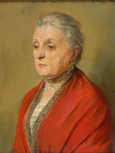 Портрет Луизы Маурер, первой жены художника by Серафин Маурер, 1928 — digital art print download