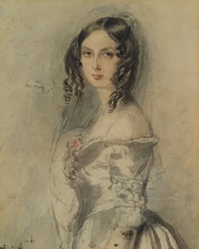 Ada Byron by Alfred Edward Chalon, 1835 — digital art print download