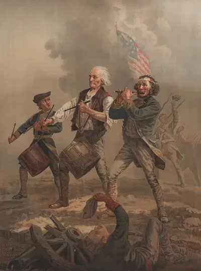 Yankee doodle 1776 (After Archibald M Willard) by Clay, Cosack & Co., 1876 — digital art print download