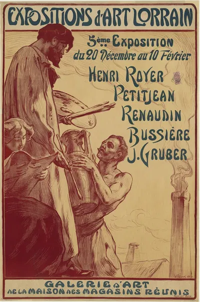 Expositions d'art lorrain by Victor Prouvé, 1910 — digital art print download