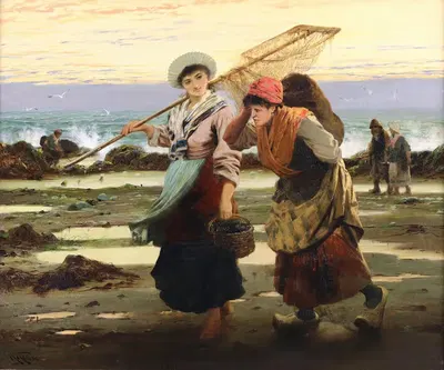 Собиратели мидий by Роберт Кемм — digital art print download
