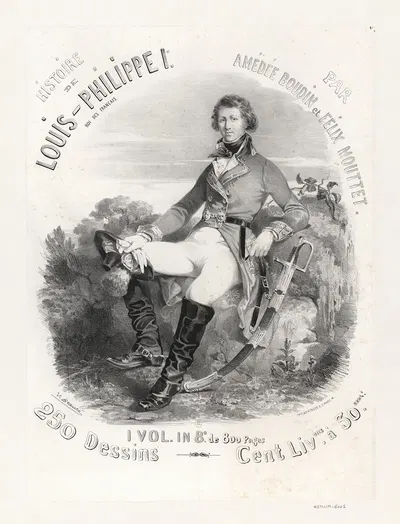 Histoire de Louis-Philippe 1er, Roi des français par Amédée Boudin et Félix Mouttet by Vivant Beaucé, 1845 — digital art…