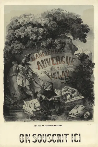 L'Ancienne Auvergne et le Velay by Vivant Beaucé, 1843 — digital art print download