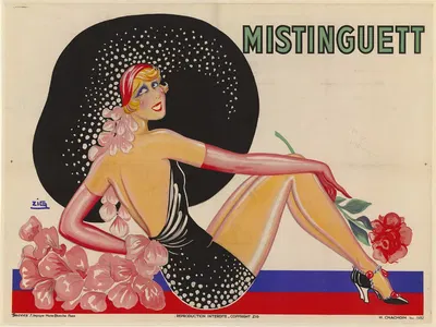 Mistinguett by Зиг (Луи Годен), 1932 — digital art print download