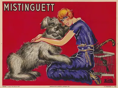 Mistinguett by Зиг (Луи Годен), 1932 — digital art print download