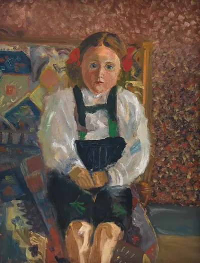 Гертруд Шёнберг, дочь художника by Арнольд Шёнберг, 1910 — digital art print download