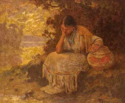 Indian Maiden by Eanger Irving Couse, 1906 — digital art print download