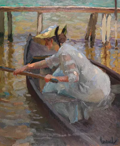 Вечерняя поездка by Эдвард Кукуэль, 1920 — digital art print download