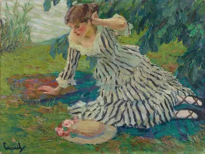 После сиесты by Эдвард Кукуэль, 1910 — digital art print download