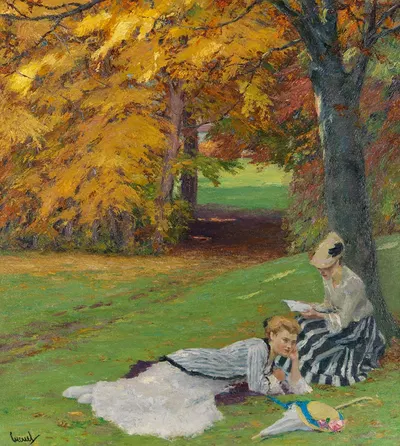 Прекрасный осенний день by Эдвард Кукуэль, 1915 — digital art print download