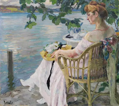 Летний вечер by Эдвард Кукуэль, 1916 — digital art print download