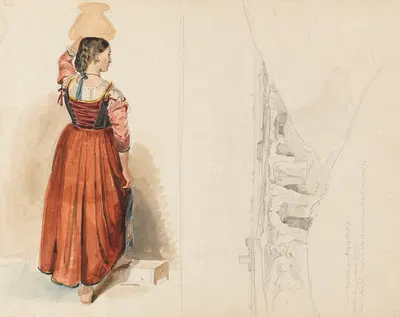 Изучение фигур и пейзажа by Эрнст Фриз, 1820 — digital art print download