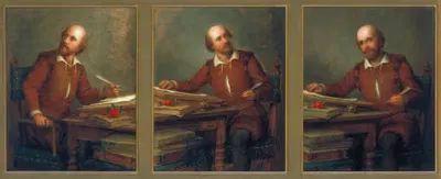 Шекспир за сочинением by Джордж Генри Холл, 1894 — digital art print download