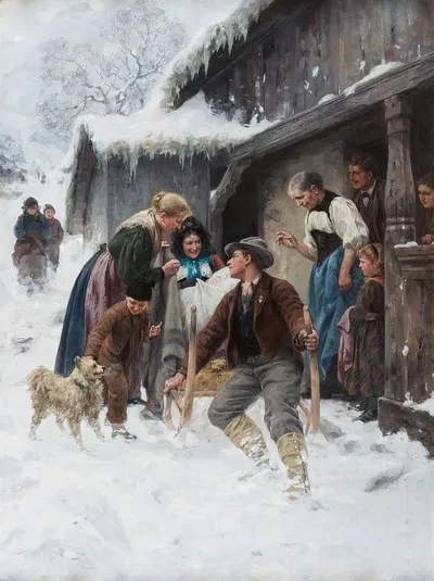 По пути к крещению by Ханс Бахман — digital art print download