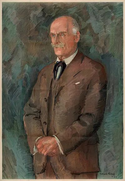 Кнут Гамсун by Хенрик Лунд, 1934 — digital art print download