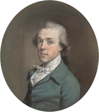 Портрет Джеймса Колйера Доукинса (1760-1840) из Стэндлинч Парка, Уилтшир by Хью Дуглас Гамильтон, 1760-1840 — digital art…