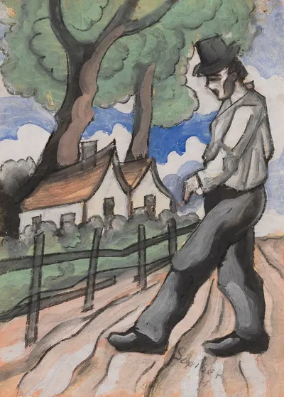 Сеятель, начало by Хьюго Шейбер, 1920 — digital art print download