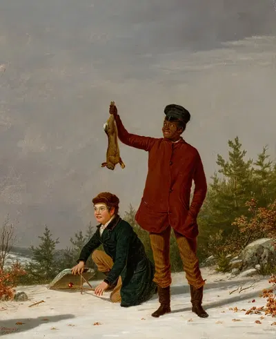 Трапперы by Джеймс Гудвин Клони, 1850 — digital art print download