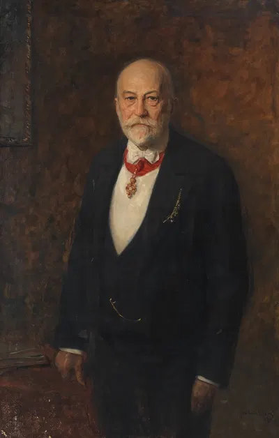 Porträt des Lederfabrikanten Friedrich Sueß (1833-1907) by John Quincy Adams, 1833-1907 — digital art print download