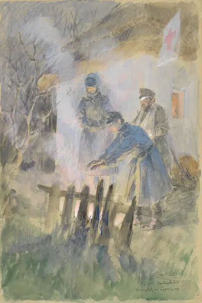 Помощь у Сопучно by Йозеф Энгельхарт, 1915 — digital art print download