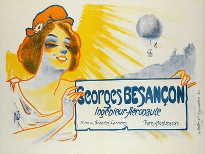 Georges Besancon Ingénieur-Aéronaute by Ferdinand Misti-Mifliez, 1898 — digital art print download