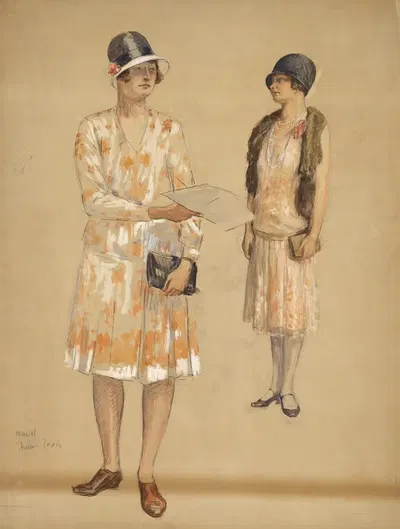 Два этюда Маридл, дочери художника by Йозеф Энгельхарт, 1930 — digital art print download