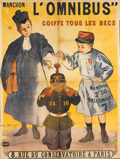 Manchon L'Omnibus Coiffe Tous Les Becs by Фирмин Буйссе, 1895 — digital art print download
