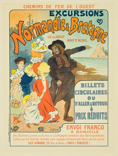 Excursion en Normandie et Bretagne by Жорж Мёнье, 1896 — digital art print download