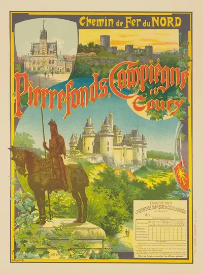 Pierrefonds, Compiègne et Coucy by Гюстав Фрепон, 1899 — digital art print download