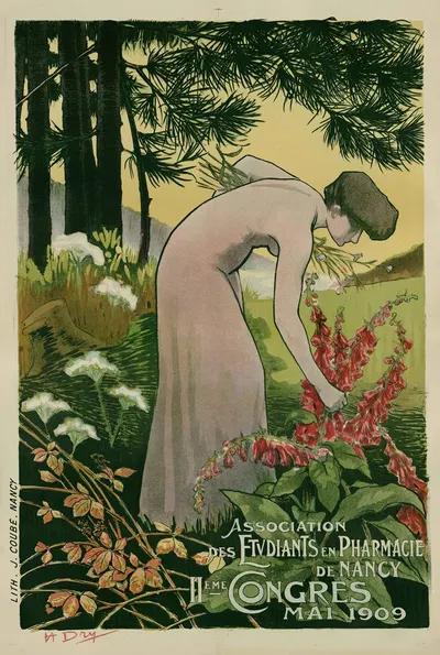 Association des étudiants en pharmacie de Nancy, IIème congrès mai 1909 by Henri-Charles-Jean-Marie Hogard, 1909 — digital…