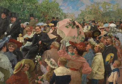 Praterfahrt mit Bürgermeister Karl Lueger by Wilhelm Gause, 1904 — digital art print download