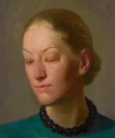Портрет Ханны Рембертович-Шимборской (1908-1993) by Эдвард Бутрымович, 1908-1993 — digital art print download