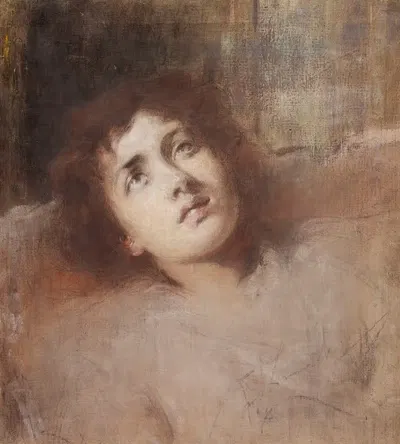 Женская голова by Францишек Жмурко, 1900 — digital art print download