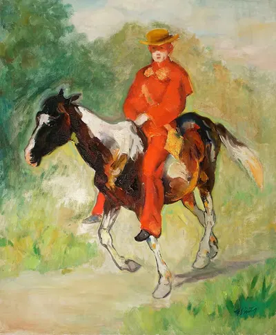 Всадник на лошади by Фридерик Паутш, 1930 — digital art print download