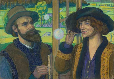 Soap bubbles by Jan Rembowski, 1918 — digital art print download
