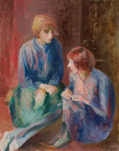 Сестры by Натан Корень, 1933 — digital art print download