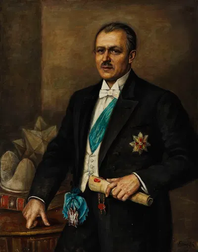 Портрет Казимежа Бартеля by Роман Крамштык, 1936 — digital art print download