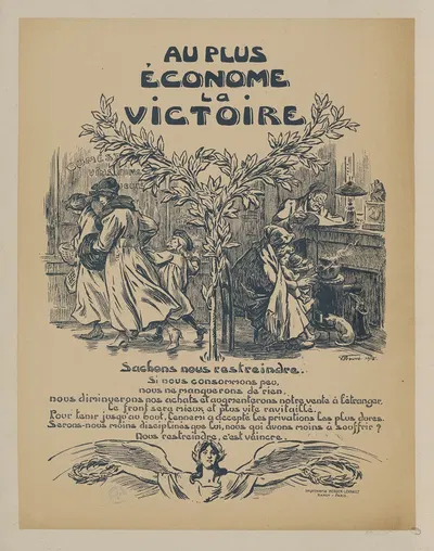 Au plus économe la victoire by Виктор Пруве, 1918 — digital art print download